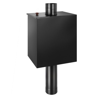 Бак BLACK на трубе 55л Ø115 (Прямоуг) (AISI 439)