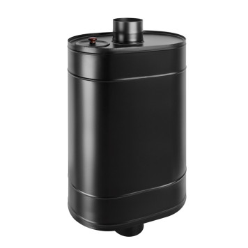 Бак BLACK на трубе 80л Ø115 (Овальный) (AISI 439)