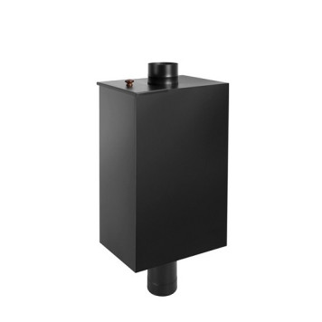 Бак BLACK на трубе 80л Ø115 (Прямоуг) (AISI 439)
