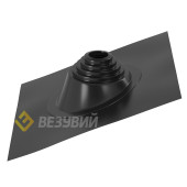 Кровельный проход 'ВЕЗУВИЙ' №17 (д.75-200мм, 455х455мм) угл, силикон, Черный