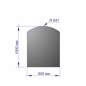 Лист напольный 1000*800*1,5 R641 антрацит-1