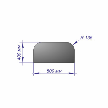 Лист предтопочный 400*800*1 R135 медь-1